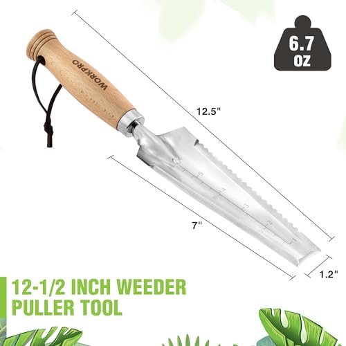 12.5 Inch Garden Tool Set for Easy Weeding and Planting