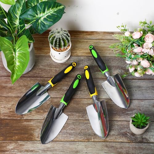Yaocom Aluminum Alloy Heavy Duty Trowel with Soft Handle for Yard Digging