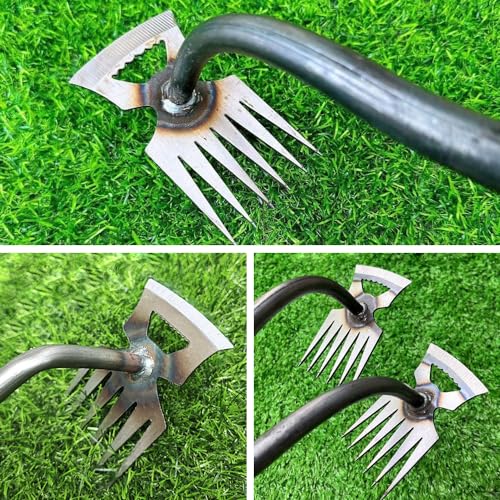 2025 Gardening Hand Weeder Tool, Multifunctional Manganese Steel Weed Puller (6 Teeth)